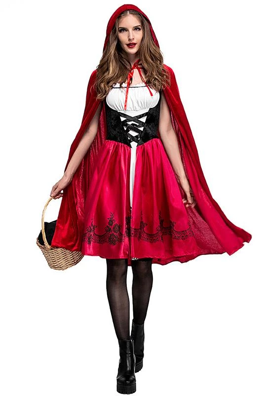 Hallowitch Costumes Little Red Riding Hood Costume For Adult Women's