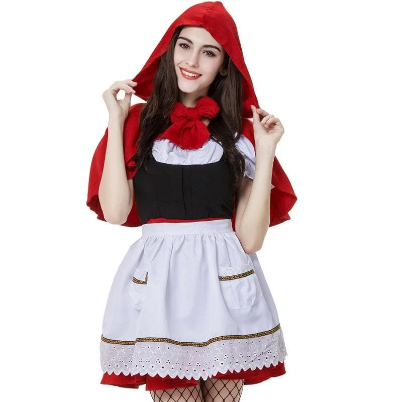 Hallowitch Costumes Little Red Riding Hood Costume For Adult Women 4 Hallowitch Costumes Little Red Riding Hood Costume For Adult Women