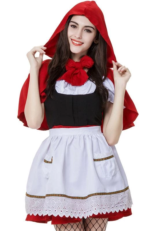 Hallowitch Costumes Little Red Riding Hood Costume For Adult Women 3 Hallowitch Costumes Little Red Riding Hood Costume For Adult Women