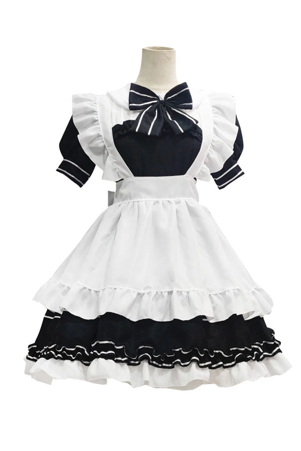 Hallowitch Costumes French Maid Dress Lolita Outfit 3 Hallowitch Costumes French Maid Dress Lolita Outfit