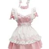 Hallowitch Costumes Women's French Maid Dress Lolita Costume For Adult Women 2 Hallowitch Costumes Women's French Maid Dress Lolita Costume For Adult Women