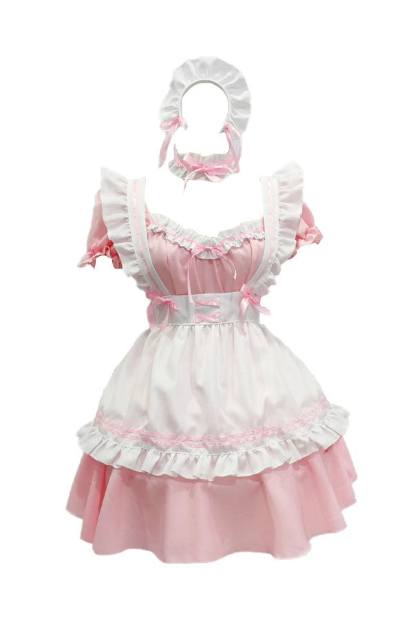 Hallowitch Costumes Women's French Maid Dress Lolita Costume For Adult Women 3 Hallowitch Costumes Women's French Maid Dress Lolita Costume For Adult Women
