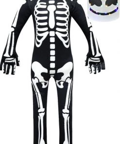 Hallowitch Costumes DJ Marshmello Costume For Kids Boys Halloween-Black Boys'
