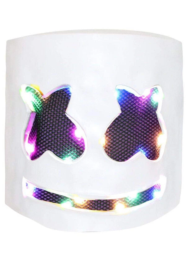 Hallowitch Costumes DJ Marshmello Costume For Kids Boys Halloween-White Boys' 4 Hallowitch Costumes DJ Marshmello Costume For Kids Boys Halloween-White Boys'