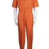 Hallowitch Costumes Michael Morbius Jumpsuit MDC Jail Costume Men's