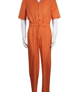 Hallowitch Costumes Michael Morbius Jumpsuit MDC Jail Costume Men's