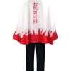 Hallowitch Costumes 7th Minato Namikaze Costume Cloak, Hokage Cloak For Adults Men's 1 Hallowitch Costumes 7th Minato Namikaze Costume Cloak, Hokage Cloak For Adults Men's