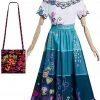 Hallowitch Costumes Adults' Encanto Mirabel Dress Costume For Halloween 2 Hallowitch Costumes Adults' Encanto Mirabel Dress Costume For Halloween