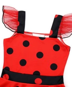 Hallowitch Costumes Girls' Miraculous Ladybug Dress For Girls