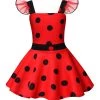 Hallowitch Costumes Girls' Miraculous Ladybug Dress For Girls