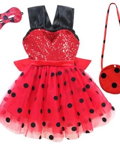 Hallowitch Costumes Kids Miraculous Ladybug Tutu Dress Girls'