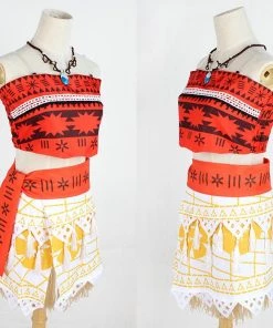 Hallowitch Costumes Moana Dress Up Costume For Adult And Kids Girls'