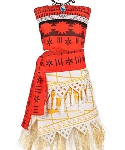 Hallowitch Costumes Moana Dress Up Costume For Adult And Kids Girls'
