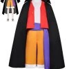 Hallowitch Costumes One Piece Monkey D. Luffy Cosplay Costume Men's 2 Hallowitch Costumes One Piece Monkey D. Luffy Cosplay Costume Men's
