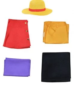 Hallowitch Costumes One Piece Monkey D. Luffy Cosplay Costume Men's