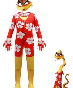 Hallowitch Costumes Boys' Kid's Mr. Snake Costume With Mask. The Bad Guys