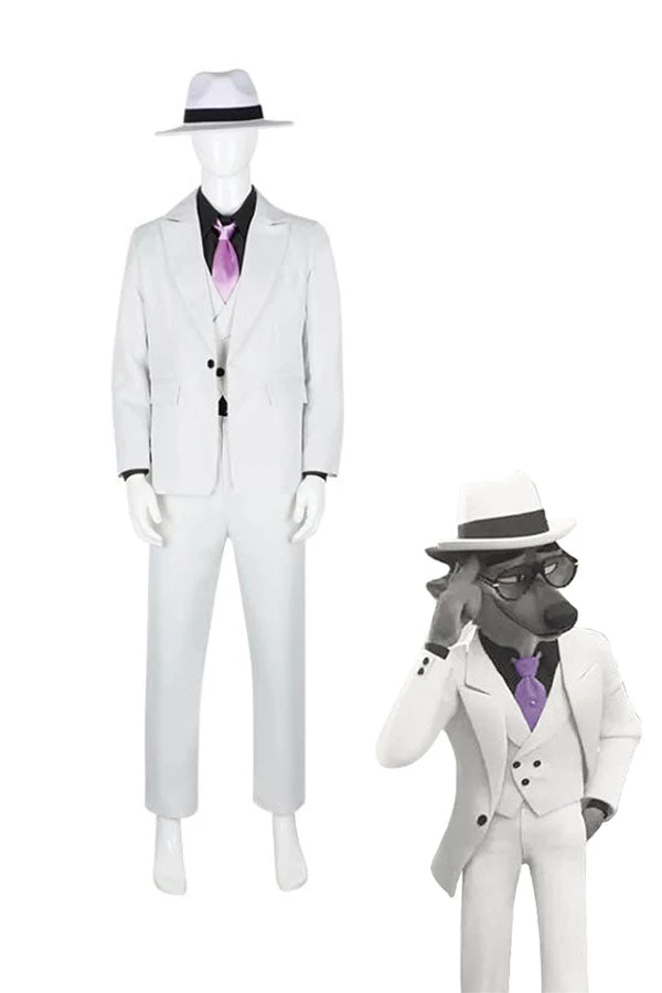Hallowitch Costumes Men's Mr. Wolf The Bad Guys Outfits Halloween Cosplay Costume 3 Hallowitch Costumes Men's Mr. Wolf The Bad Guys Outfits Halloween Cosplay Costume