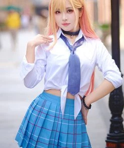 Hallowitch Costumes My Dress-Up Darling Cosplay Marin Kitagawa JK Outfits Costume