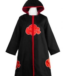 Hallowitch Costumes Boys' Coaplay Naruto Akatsuki Group Robe Cloak Costume For Kids And Adult