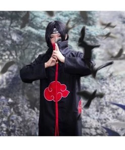 Hallowitch Costumes Boys' Coaplay Naruto Akatsuki Group Robe Cloak Costume For Kids And Adult