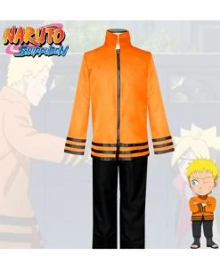 Hallowitch Costumes Cosplay Naruto Uzumaki 7th Costume Set For Adult Men's