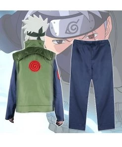 Hallowitch Costumes Men's Cosplay Naruto Kakashi Hatake Costume Set For Adult