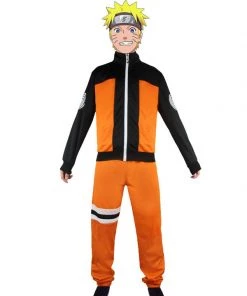 Hallowitch Costumes Cosplay Naruto Uzumaki Costume Set For Adult Men's