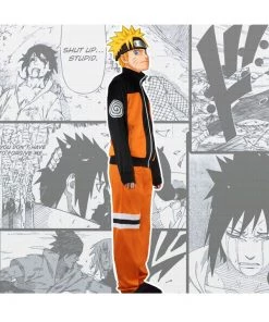 Hallowitch Costumes Cosplay Naruto Uzumaki Costume Set For Adult Men's 10 Hallowitch Costumes Cosplay Naruto Uzumaki Costume Set For Adult Men's