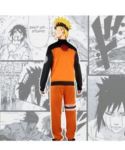 Hallowitch Costumes Cosplay Naruto Uzumaki Costume Set For Adult Men's 11 Hallowitch Costumes Cosplay Naruto Uzumaki Costume Set For Adult Men's