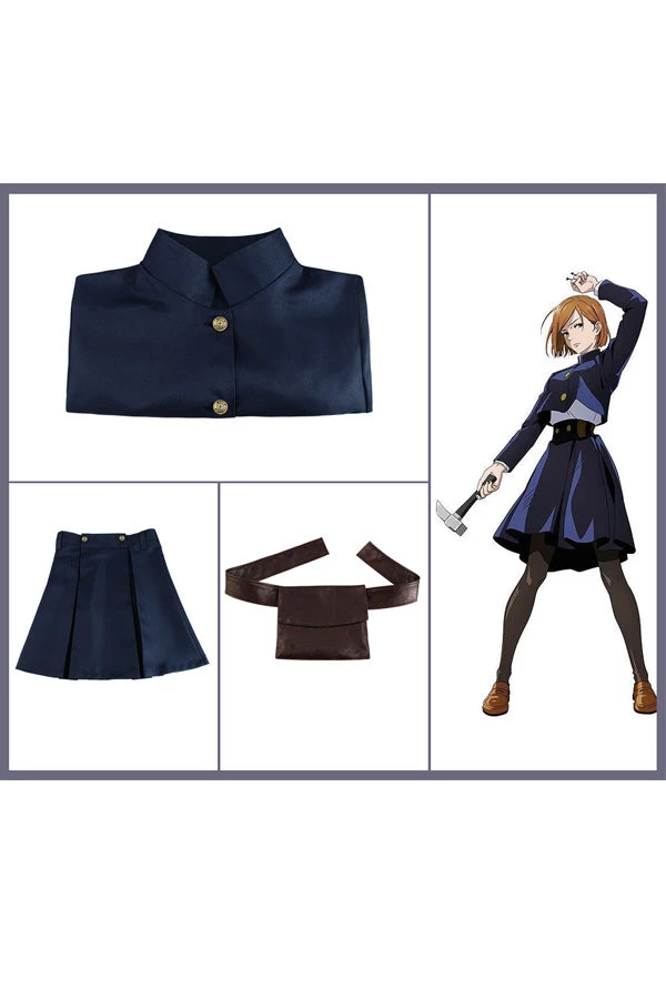 Hallowitch Costumes Jujutsu Kaisen Nobara Kugisaki Outfits Costume 5 Hallowitch Costumes Jujutsu Kaisen Nobara Kugisaki Outfits Costume