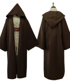 Hallowitch Costumes Anakin Skywalker Costume, Obi Wan Jedi Tunic Robe Costume Men's