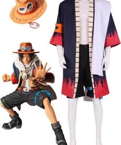 Hallowitch Costumes One Piece Portgas D Ace Alabasta Cosplay Costume