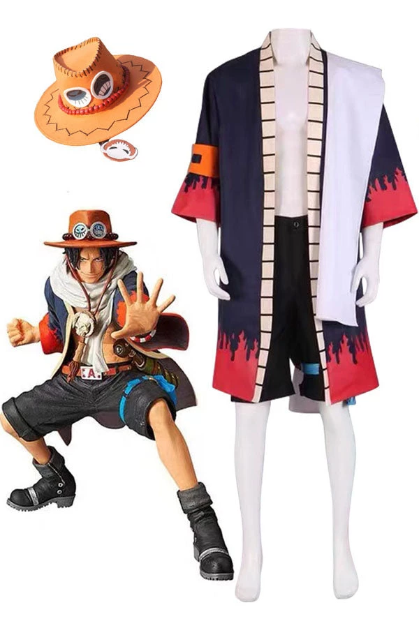 Hallowitch Costumes One Piece Portgas D Ace Alabasta Cosplay Costume 3 Hallowitch Costumes One Piece Portgas D Ace Alabasta Cosplay Costume