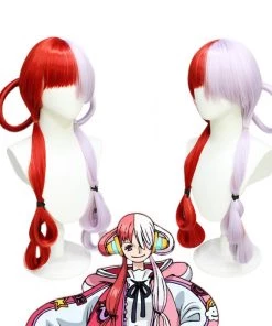 Hallowitch Costumes Women's One Piece Red Diva UTA Cosplay Wig