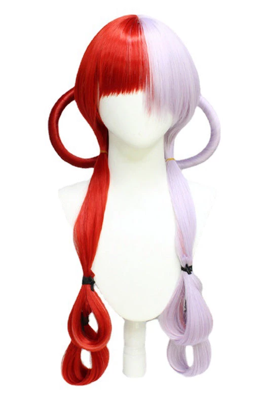 Hallowitch Costumes Women's One Piece Red Diva UTA Cosplay Wig 4 Hallowitch Costumes Women's One Piece Red Diva UTA Cosplay Wig
