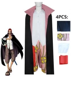 Hallowitch Costumes One Piece Shanks Cosplay Costume