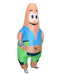 Hallowitch Costumes Adult Inflatable Patrick Costume Halloween