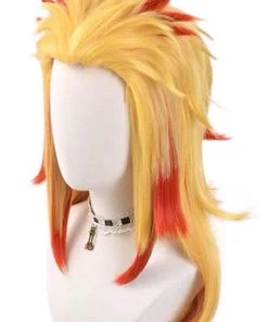 Hallowitch Costumes Rengoku Kyoujurou Wig Cosplay Costume - Demon Slayer Kimetsu No Yaiba 6 Hallowitch Costumes Rengoku Kyoujurou Wig Cosplay Costume - Demon Slayer Kimetsu No Yaiba