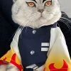 Hallowitch Costumes Kyojuro Rengoku Kimono Costume For Cat And Small Dogs Demon Slayer