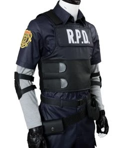 Hallowitch Costumes Men's Resident Evil 2 Remake Re Leon Scott Kennedy Costume