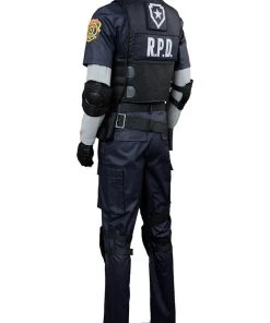 Hallowitch Costumes Men's Resident Evil 2 Remake Re Leon Scott Kennedy Costume