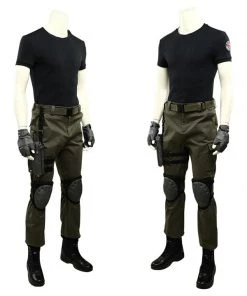 Hallowitch Costumes Men's Resident Evil 3 Remake Carlos Oliveira Cosplay Costume