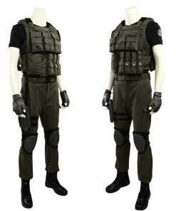 Hallowitch Costumes Men's Resident Evil 3 Remake Carlos Oliveira Cosplay Costume