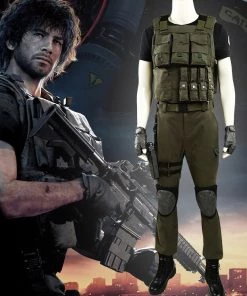 Hallowitch Costumes Men's Resident Evil 3 Remake Carlos Oliveira Cosplay Costume