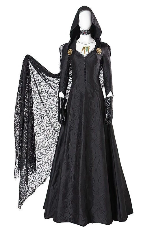 Hallowitch Costumes Women's Resident Evil 8 Village Vampire Daughters Bela Daniela Dimitrescu Costume 3 Hallowitch Costumes Women's Resident Evil 8 Village Vampire Daughters Bela Daniela Dimitrescu Costume