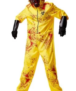 Hallowitch Costumes Women's Resident Evil Hazmat Protective Costume For Adult