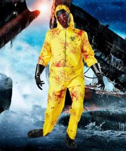 Hallowitch Costumes Women's Resident Evil Hazmat Protective Costume For Adult