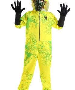 Hallowitch Costumes Resident Evil Hazmat Protective Costume For Kids