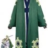 Hallowitch Costumes Men's One Piece Wano Country Roronoa Zoro Bathrobe Set Costume