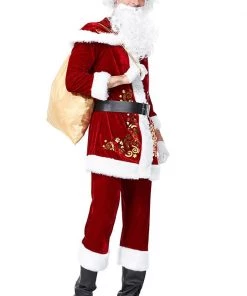 Hallowitch Costumes Santa Claus Suit For Men